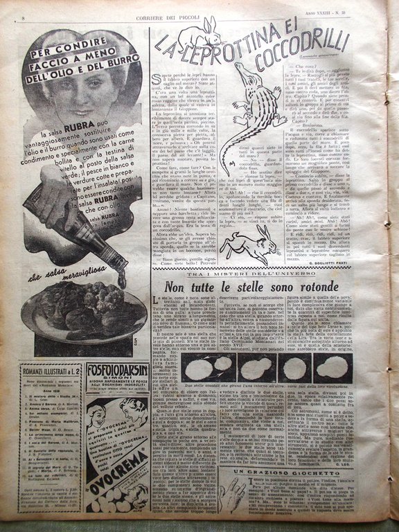 Corriere dei Piccoli 21 Settembre 1941 Vincenzo Bellini Ragazzi Fortuna …