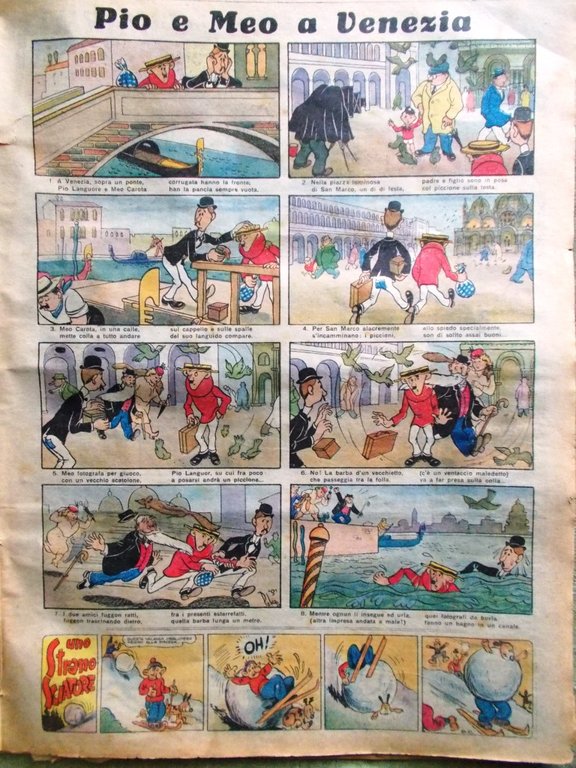 Corriere dei Piccoli 23 Marzo 1941 Radium Fanfaron Invenzione Stoppa …