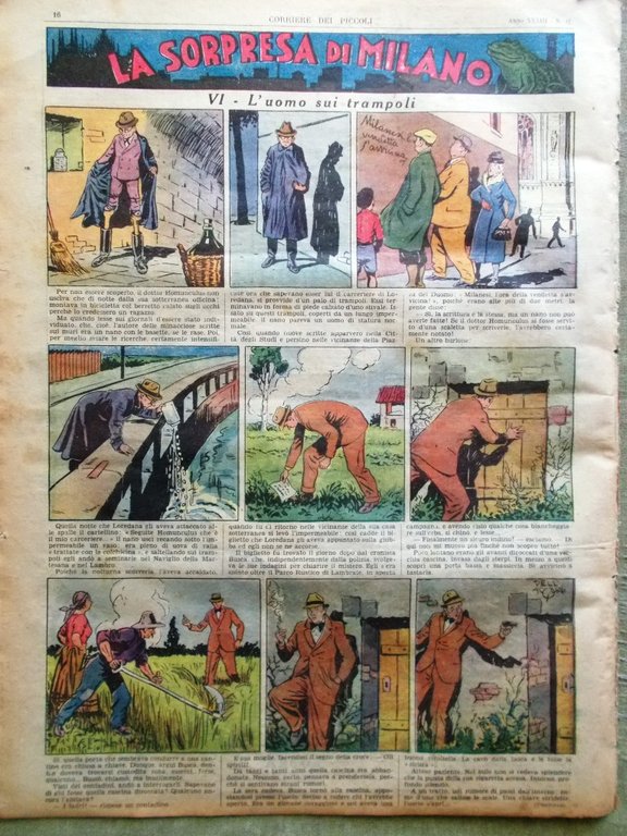 Corriere dei Piccoli 23 Marzo 1941 Radium Fanfaron Invenzione Stoppa …