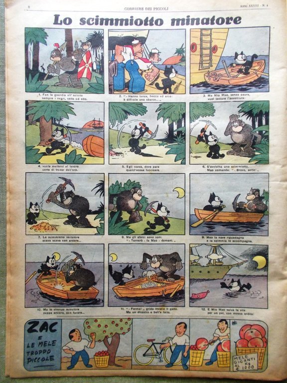 Corriere dei Piccoli 26 Gennaio 1941 Ruwenzori San Giorgio Danzica …