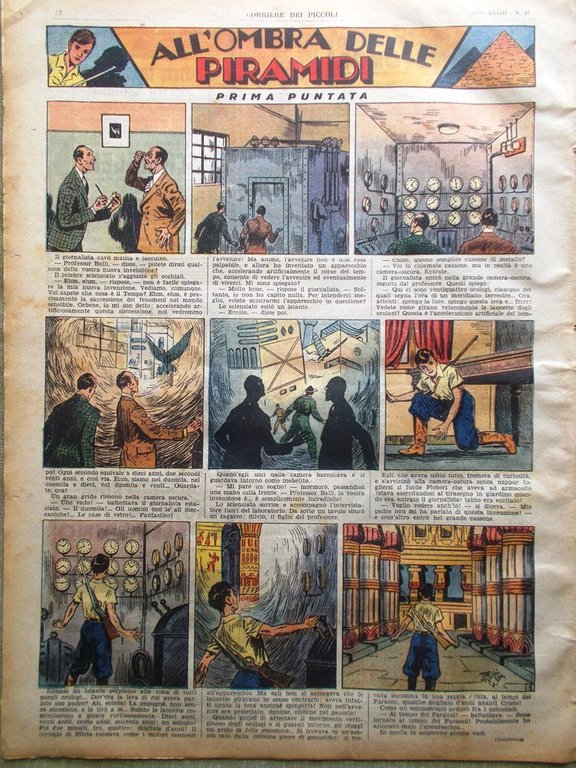 Corriere dei Piccoli 26 Ottobre 1941 Ombra Piramidi Mammina Bracino …