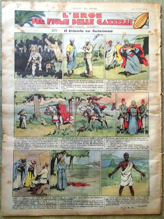 Corriere dei Piccoli 27 Luglio 1941 Burattini Aquila Romana Calciatori …