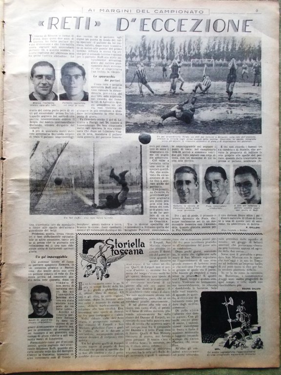 Corriere dei Piccoli 6 Aprile 1941 Gino Cervi Meazza Piola …