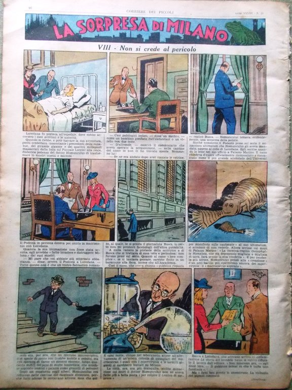 Corriere dei Piccoli 6 Aprile 1941 Gino Cervi Meazza Piola …