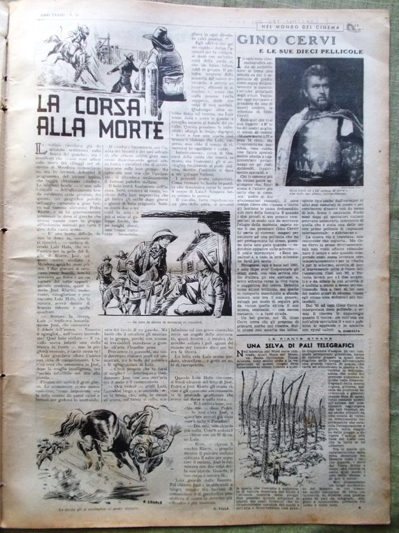 Corriere dei Piccoli 6 Aprile 1941 Gino Cervi Meazza Piola …