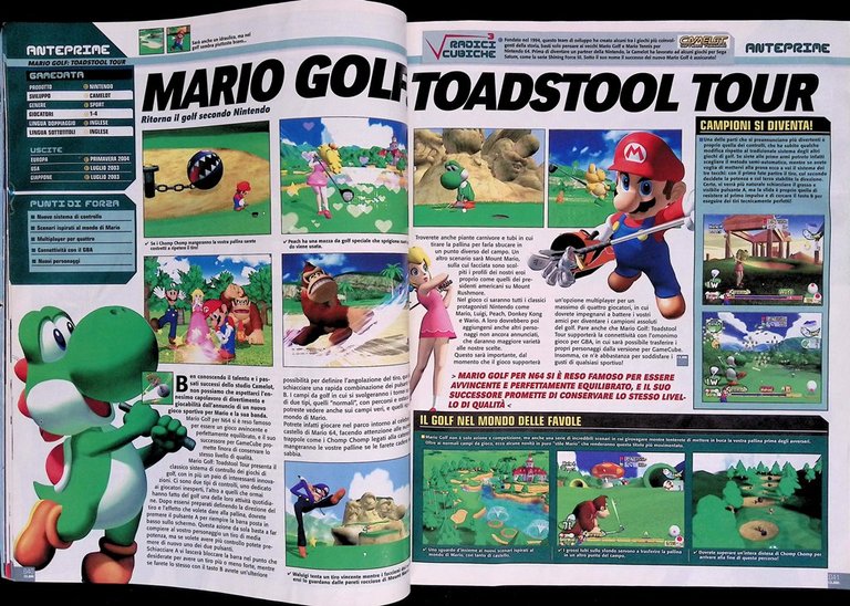 CUBE Agosto/Settembre 2003 Final Fantasy Sonic Mario Kirby Dragon Ball …