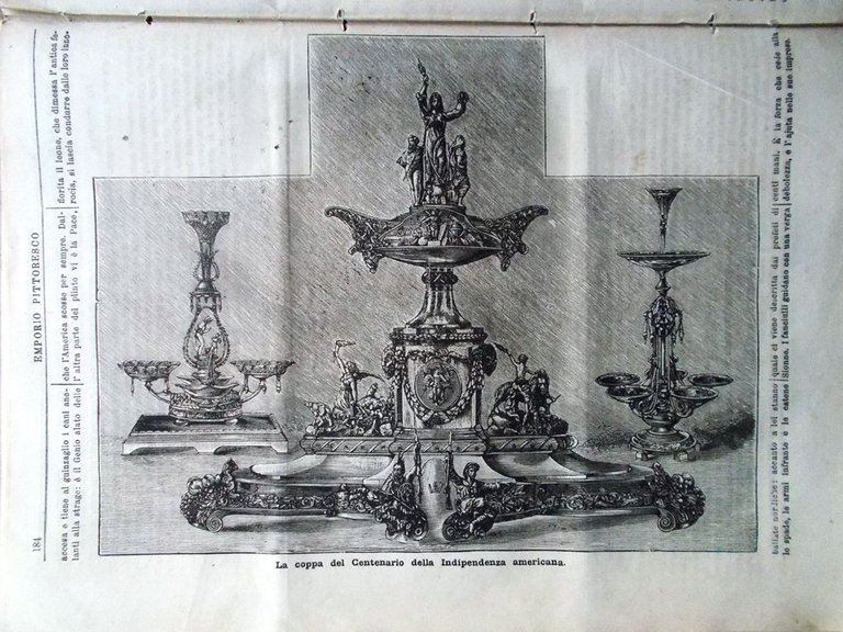 Emporio Pittoresco del 14 Ottobre 1877 Coppa Centenario Usa Sicilia …