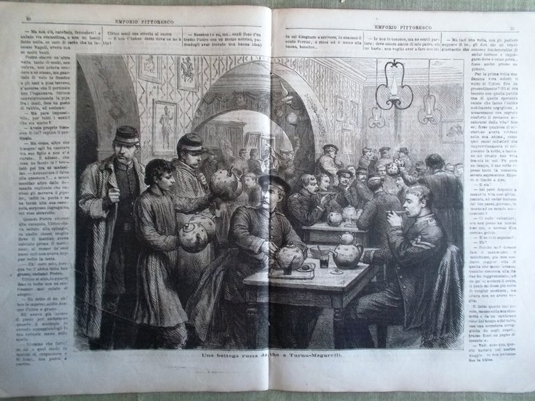 Emporio Pittoresco del 15 Luglio 1877 Lavorazione del Vetro Fortezza …