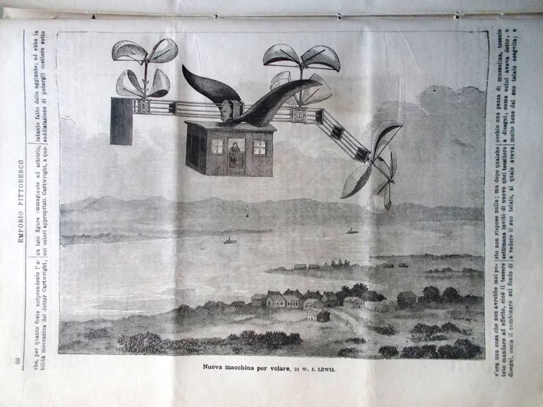 Emporio Pittoresco del 19 Agosto 1877 Telaio Murkland Macchina per …