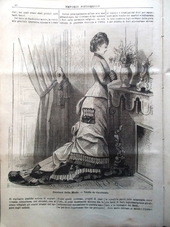 Emporio Pittoresco del 22 Luglio 1877 Cosacco Viddino Braila Incendi …