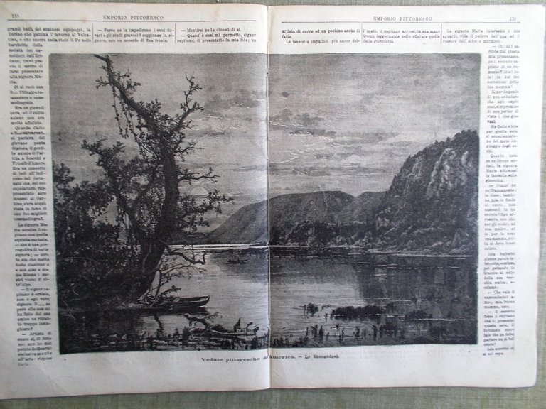 Emporio Pittoresco del 25 Marzo 1877 Rembrandt Shenandoah Camerini Natura …