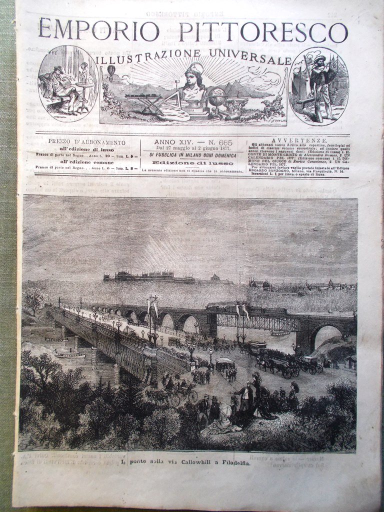 Emporio Pittoresco del 27 Maggio 1877 Esercito Russo Philadelphia Turchi …