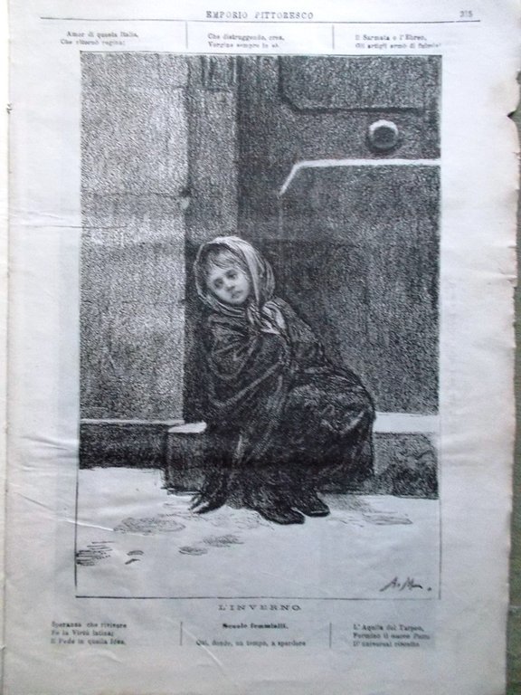 Emporio Pittoresco del 30 Dicembre 1877 Natale Innocenza Regioni Artiche …
