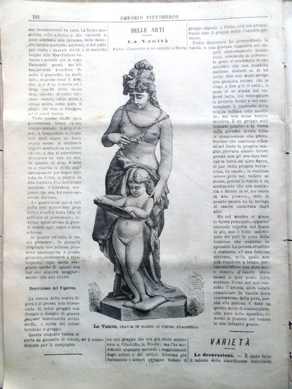 Emporio Pittoresco del 30 Settembre 1877 Fiammiferi Thiers Acquario di …
