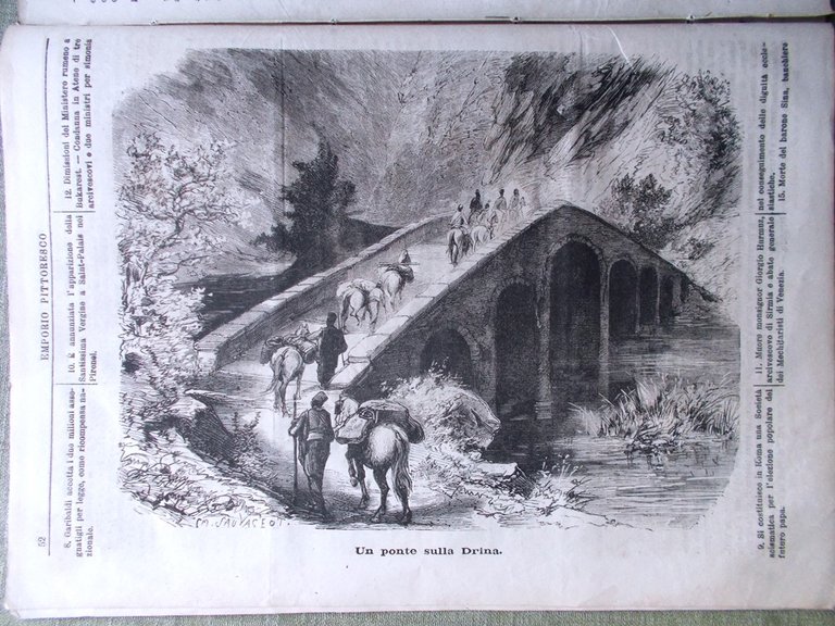 Emporio Pittoresco del 4 Febbraio 1877 Drina Riforma Calendario Archeologia …