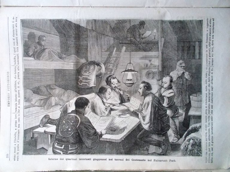 Emporio Pittoresco del 4 Novembre 1877 Conferenza Washington Inquisizione Moda