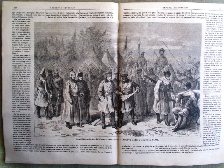 Emporio Pittoresco del 6 Maggio 1877 Lago Piedilungo Ramiè Esercito …