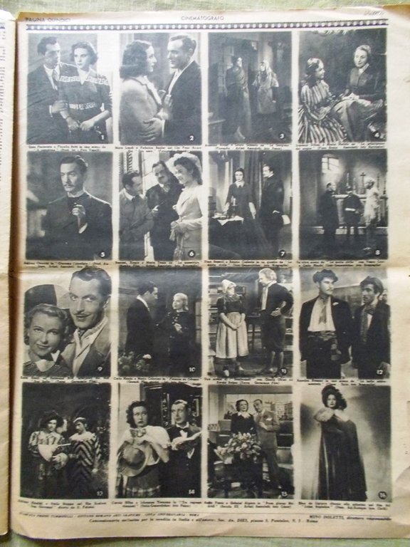 Film del 18 Luglio 1942 De Filippo Carini Valentina Cortese …