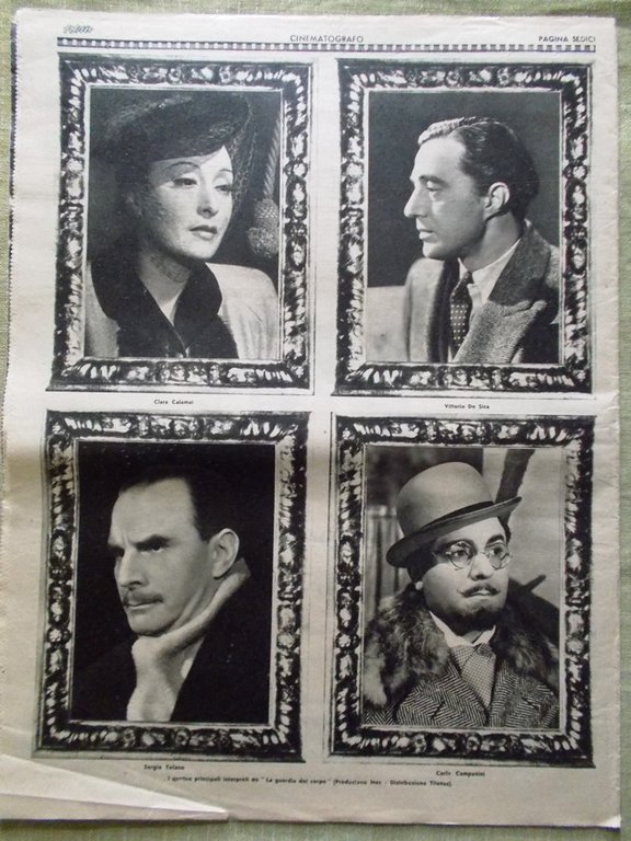 Film del 7 Novembre 1942 De Sica Uhlig Calamai Miranda …