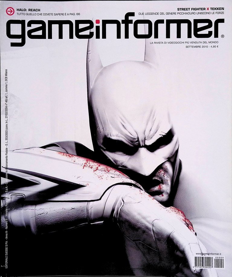 Game Informer Settembre 2010 Batman Halo FIFA Star Wars Spider-Man …