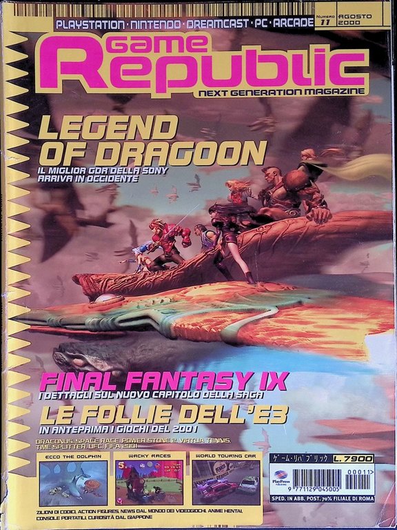 Game Republic Agosto 2000 Final Fantasy 9 Wacky Races Pokémon …