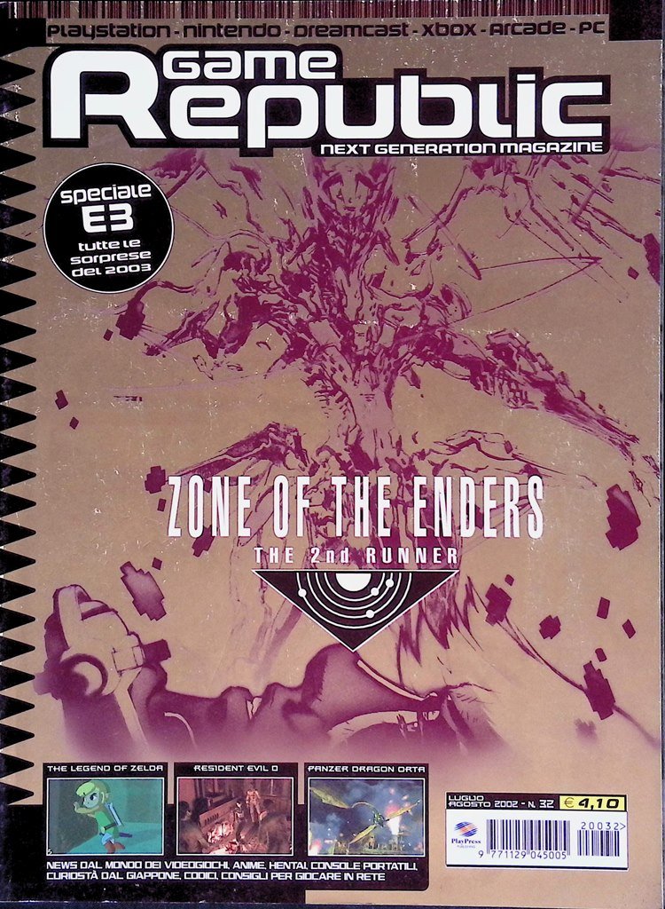 Game Republic Luglio Agosto 2002 Soul Calibur Resident Evil Zelda …