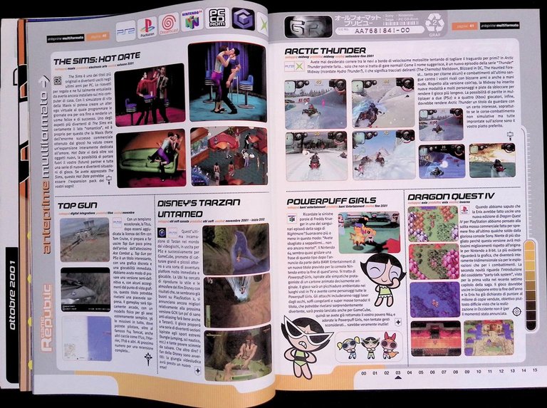 Game Republic Ottobre 2001 Grand Theft Auto Castlevania Mario Sonic …