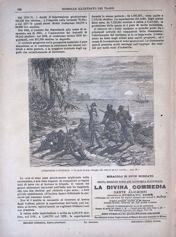 Giornale Illustrato dei Viaggi 15 Luglio 1880 Robinson Donna Australia …