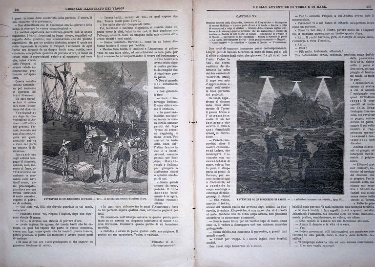 Giornale Illustrato dei Viaggi 2 Aprile 1885 Eccentricità Americane Canale …