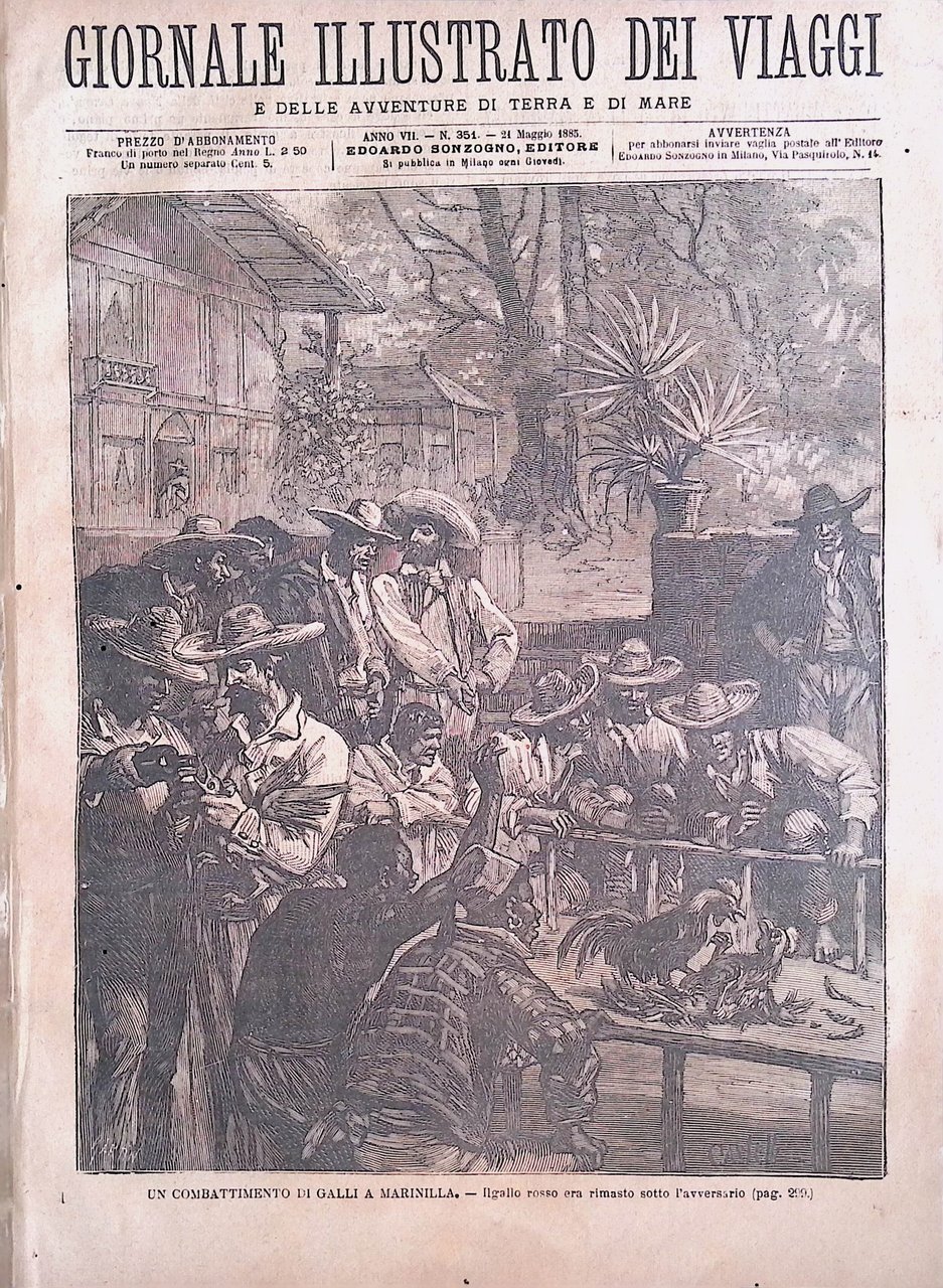 Giornale Illustrato dei Viaggi 21 Maggio 1885 Combattimento di Galli …