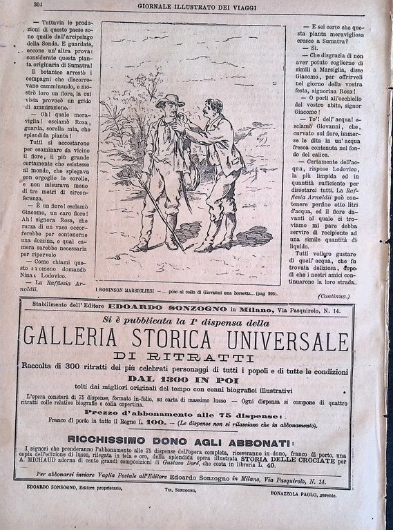 Giornale Illustrato dei Viaggi 21 Maggio 1885 Combattimento di Galli …