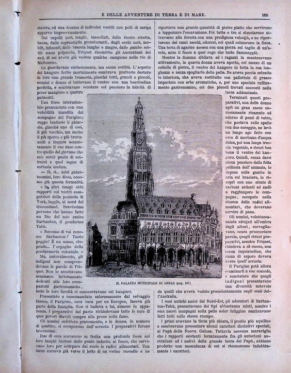 Giornale Illustrato dei Viaggi 22 Gennaio 1885 Blanchard Bianchi Municipio …