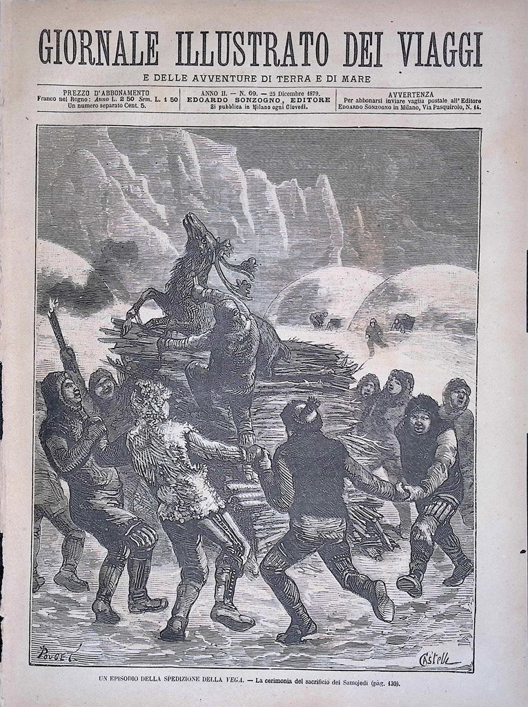 Giornale Illustrato dei Viaggi 25 Dicembre 1879 Spedizione Vega Treno …