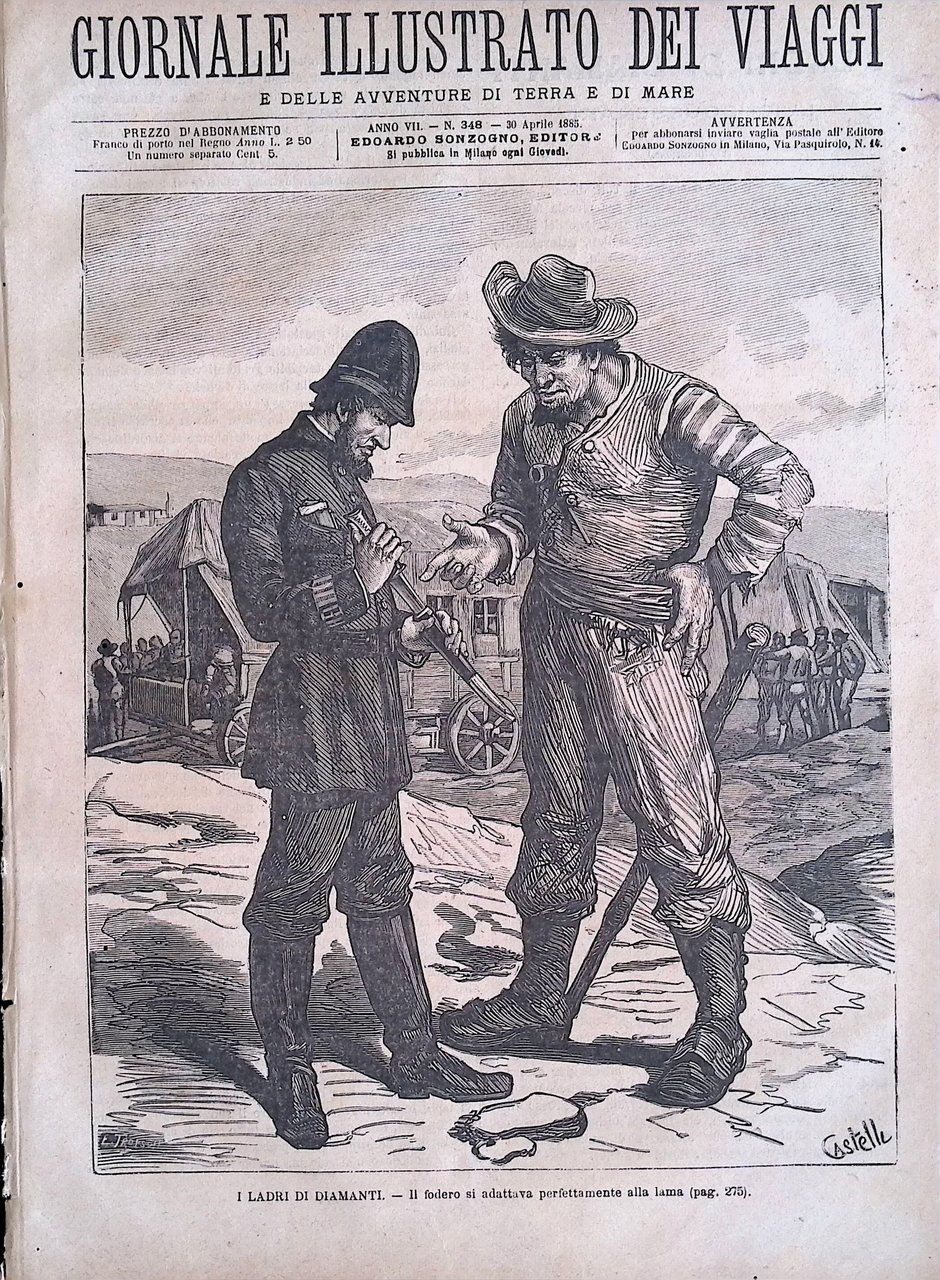 Giornale Illustrato dei Viaggi 30 aprile 1885 Vita Militare Africa …