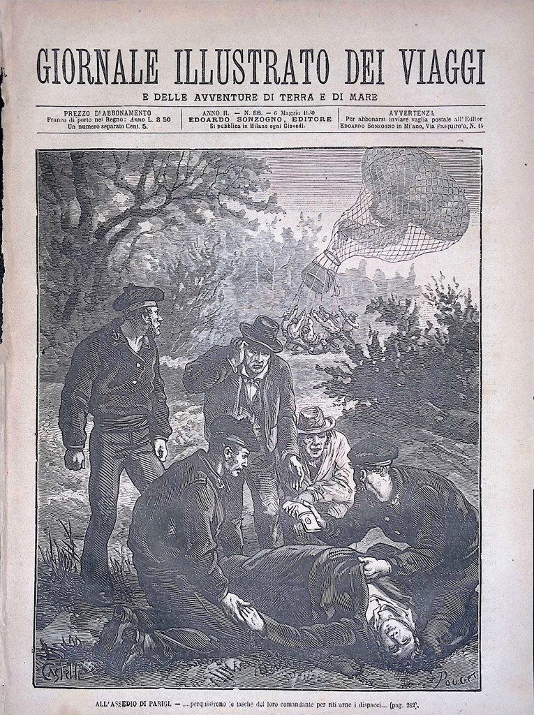 Giornale Illustrato dei Viaggi 6 Maggio 1880 Assedio Parigi Rissa …