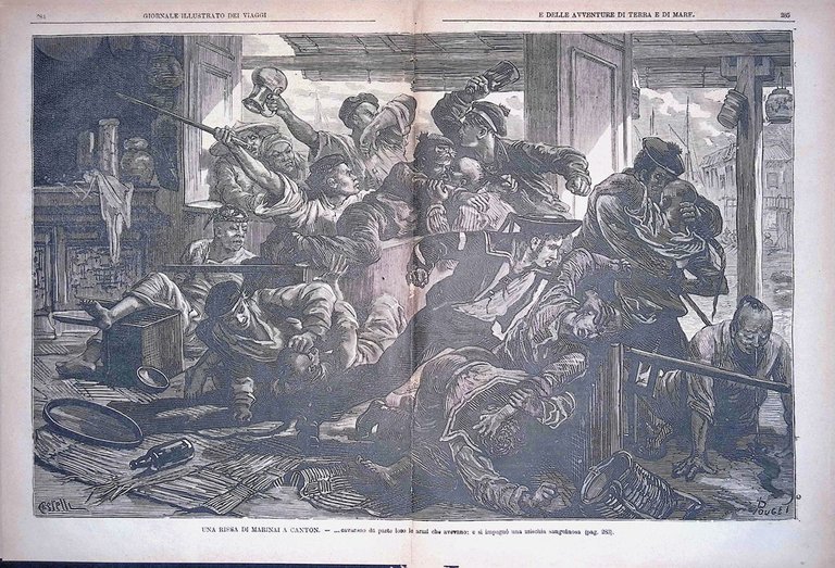 Giornale Illustrato dei Viaggi 6 Maggio 1880 Assedio Parigi Rissa …