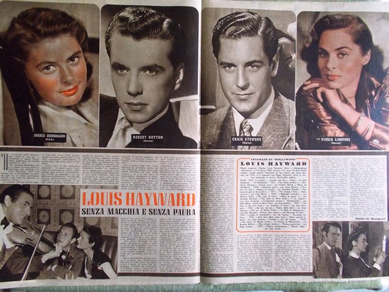 Hollywood del 15 Maggio 1948 Ella Raines Stewart Peck Duvivier …