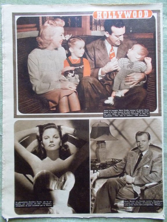 Hollywood del 15 Maggio 1948 Ella Raines Stewart Peck Duvivier …