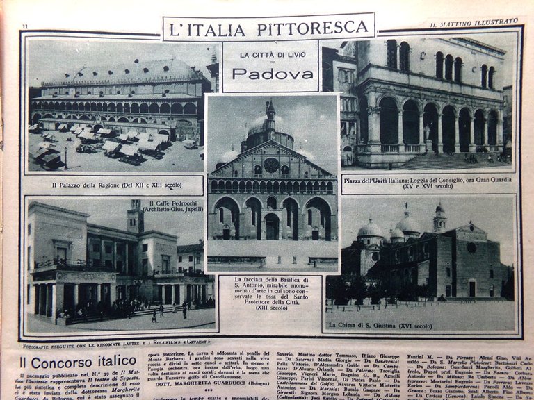 Il Mattino Illustrato 1 Dicembre 1924 Galleria Umberto Padova Perle …