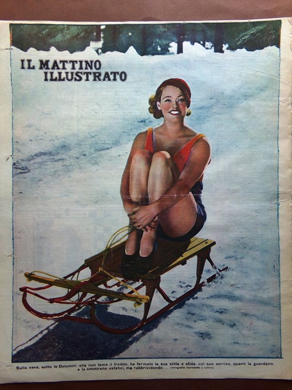 Il Mattino Illustrato 1 Gennaio 1934 Fata Morgana Lagny Maternità …