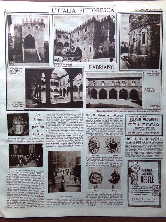 Il Mattino Illustrato 10 Agosto 1925 Treno Le Mans-Tours Cicerone …