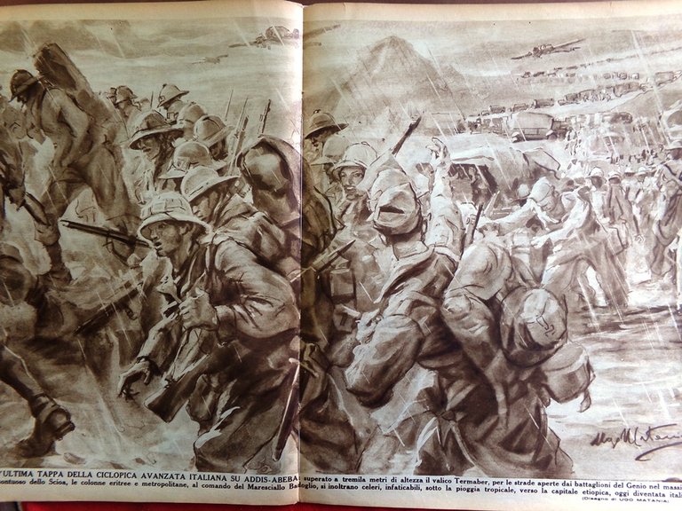 Il Mattino Illustrato 11 Maggio 1936 Conquista Etiopia Petrarca Gemito …