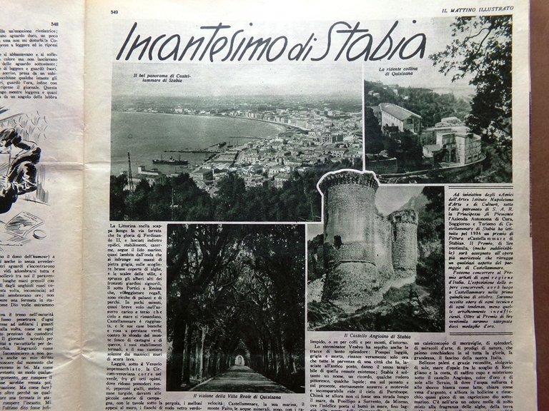 Il Mattino Illustrato 13 Agosto 1934 Mostro Loch Ness Duce …