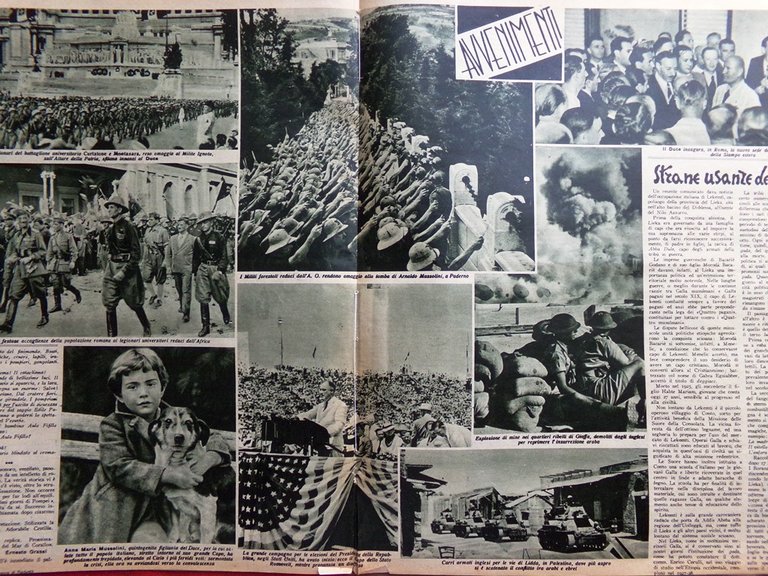 Il Mattino Illustrato 13 Luglio 1936 Caprile Rosa Legionari in …