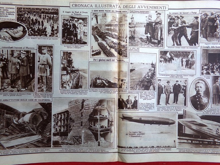 Il Mattino Illustrato 14 Settembre 1925 Nelson Monza Corsica Shenandoah …