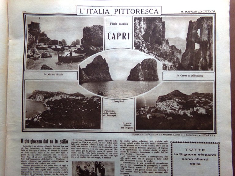 Il Mattino Illustrato 16 Marzo 1925 Persia Capri Funerali di …