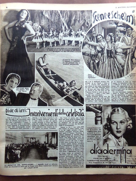 Il Mattino Illustrato 17 Febbraio 1936 Reginaldo Giuliani Inondazioni in …