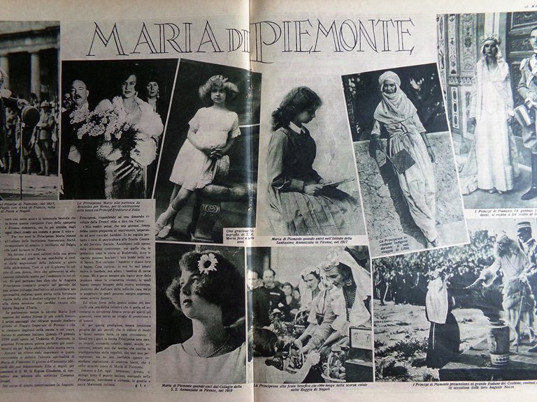 Il Mattino Illustrato 17 Settembre 1934 Maria Piemonte Reggia Duce …