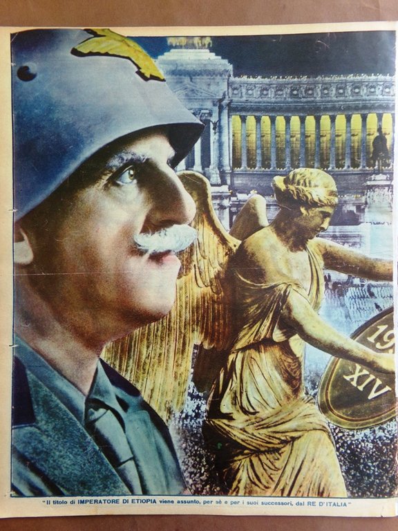 Il Mattino Illustrato 18 Maggio 1936 Nascita Impero Etiopia Duce …