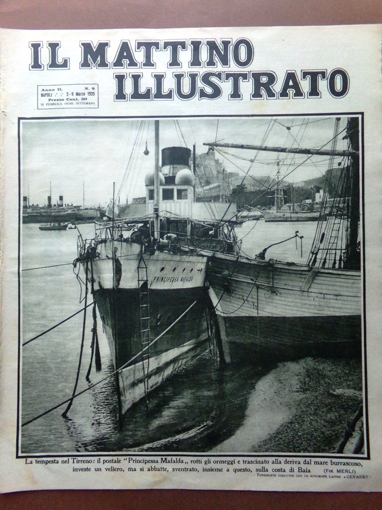 Il Mattino Illustrato 2 Marzo 1925 Carnevale Nizza Minatori di …